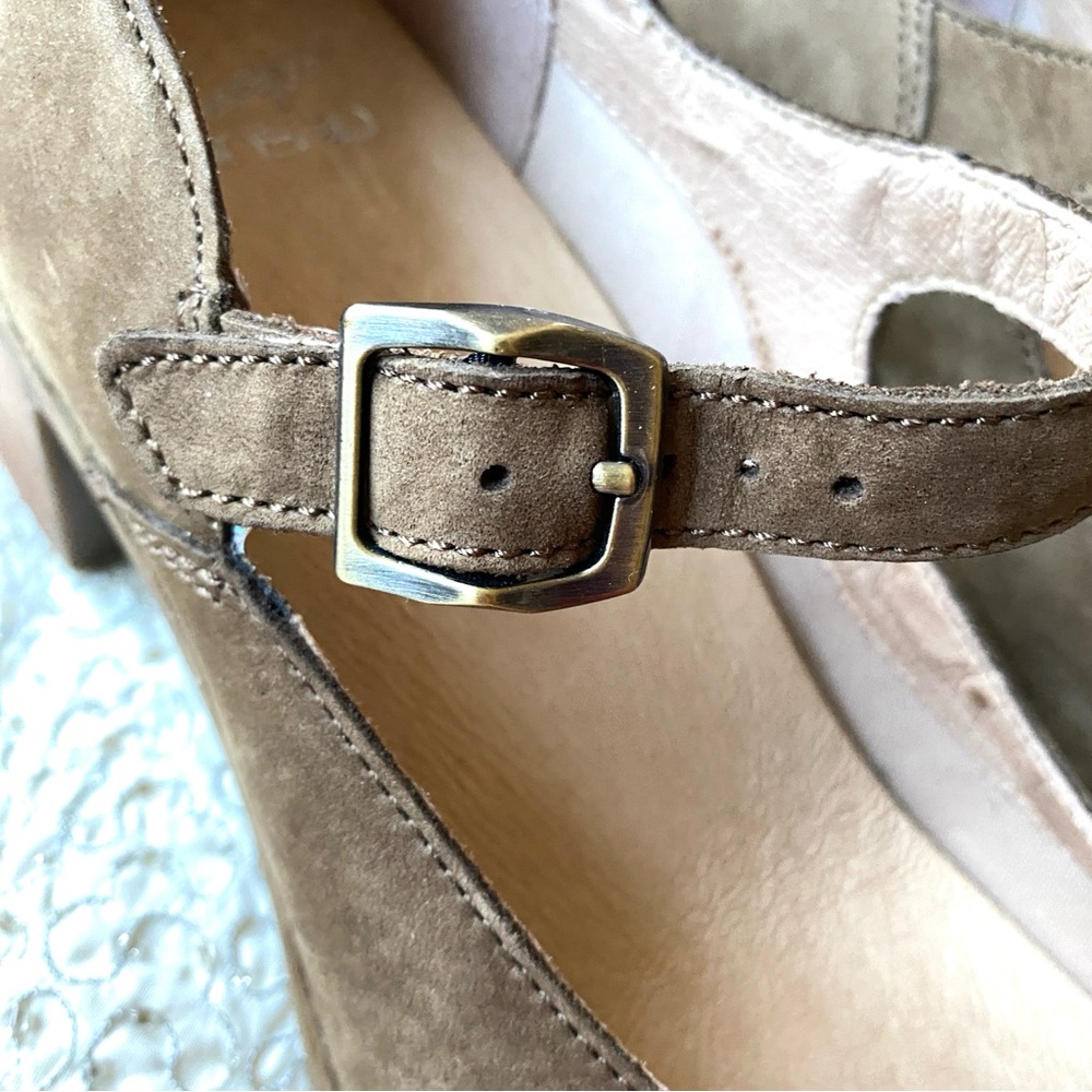 Dansko Taupe Mary Jane Heels - Picture 4 of 14
